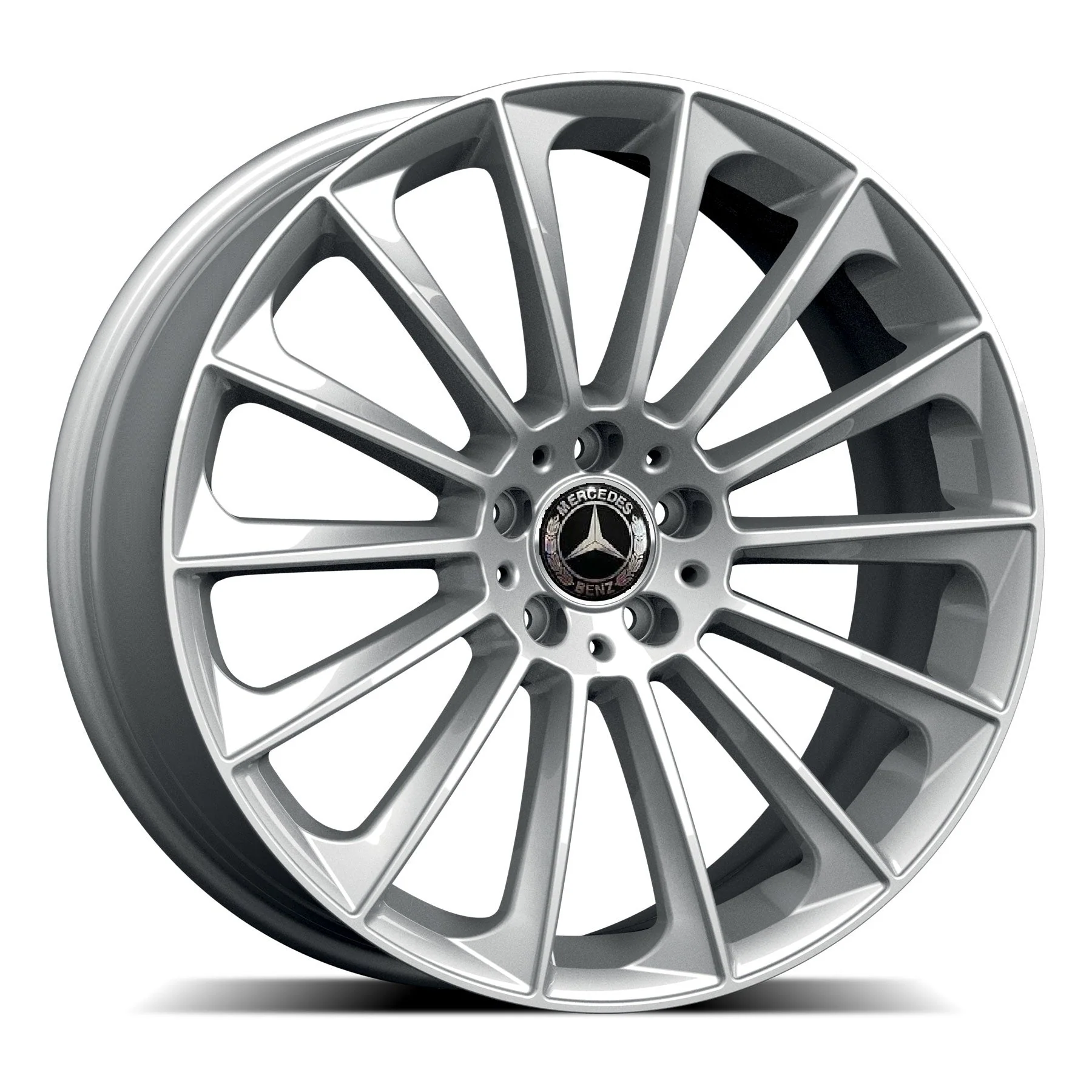 Set da 4 Cerchi in lega Stellar per Mercedes Classe C E M ML SL GLC GLK SLK CLS GLE in Doppia Misura - Image 5