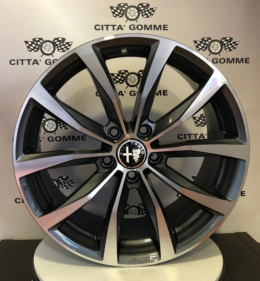 Set da 4 Cerchi in lega Wolf per Alfa Romeo Giulietta Giulia Brera 159 Stelvio - Image 7