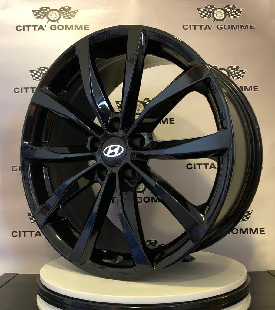 Set da 4 Cerchi in lega Wolf per Hyundai iX20 iX35 i30 i40 Kona Ioniq Tucson Nexo Santa Fe Trajet Sonata - Image 5
