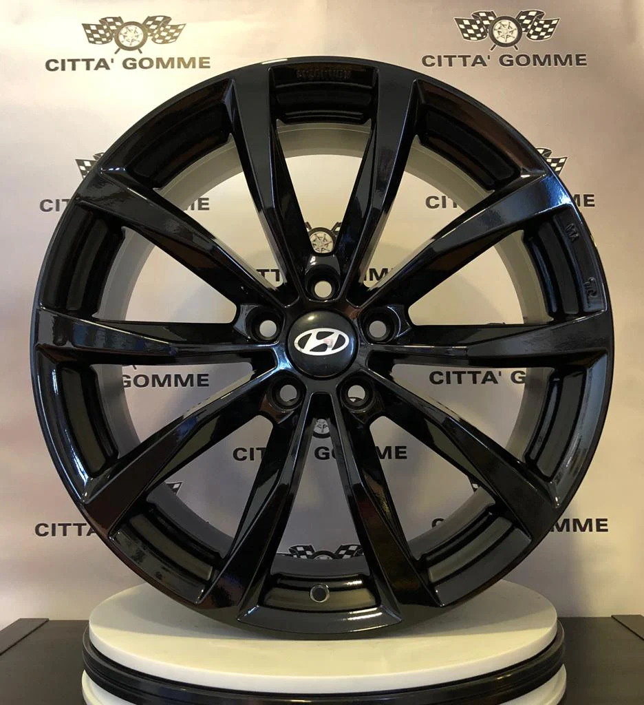 Set da 4 Cerchi in lega Wolf per Hyundai iX20 iX35 i30 i40 Kona Ioniq Tucson Nexo Santa Fe Trajet Sonata - Image 6