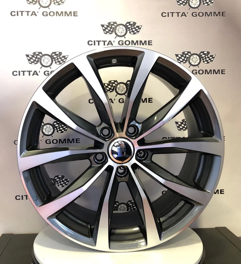 Set da 4 Cerchi in lega Wolf per Skoda Karoq Kodiaq Octavia Superb Yeti Enyaq - Image 5