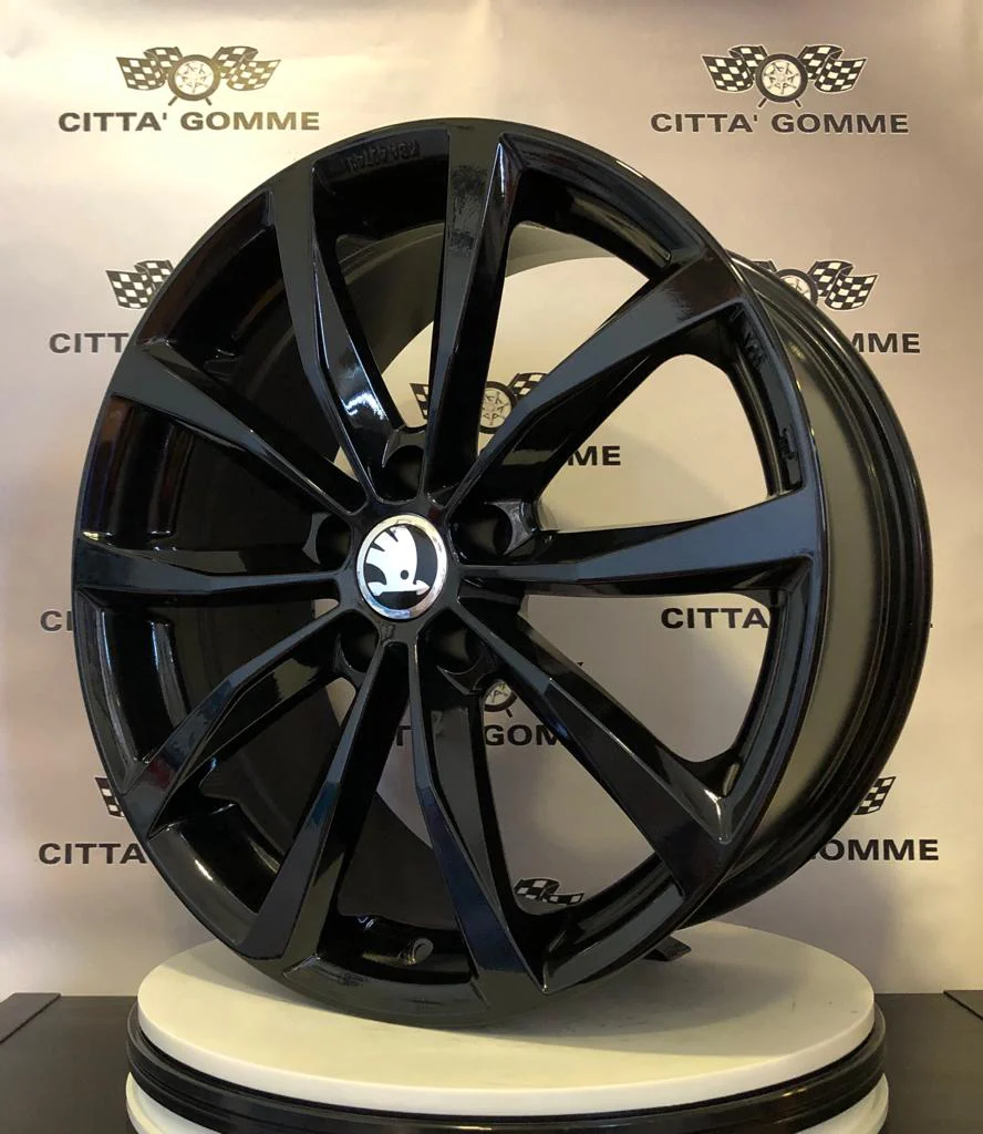 Set da 4 Cerchi in lega Wolf per Skoda Karoq Kodiaq Octavia Superb Yeti Enyaq - Image 6
