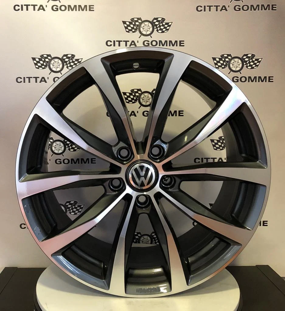 Set da 4 Cerchi in lega Wolf per Volkswagen Golf 5 6 7 8 T-Roc Tiguan Eos Touran Caddy Jetta Beetle Sharan ID3 ID4 ID6 - Image 6